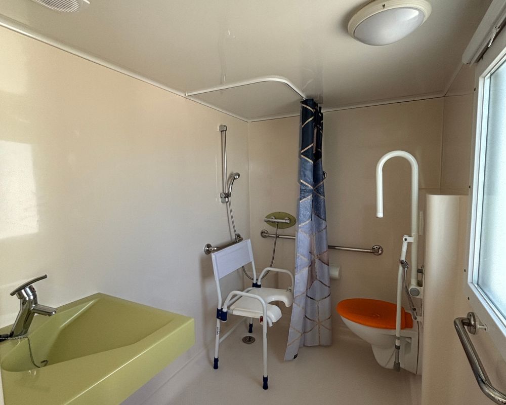 Mobil-home occasion PMR Hélios à vendre en Picardie pour camping, salle d'eau