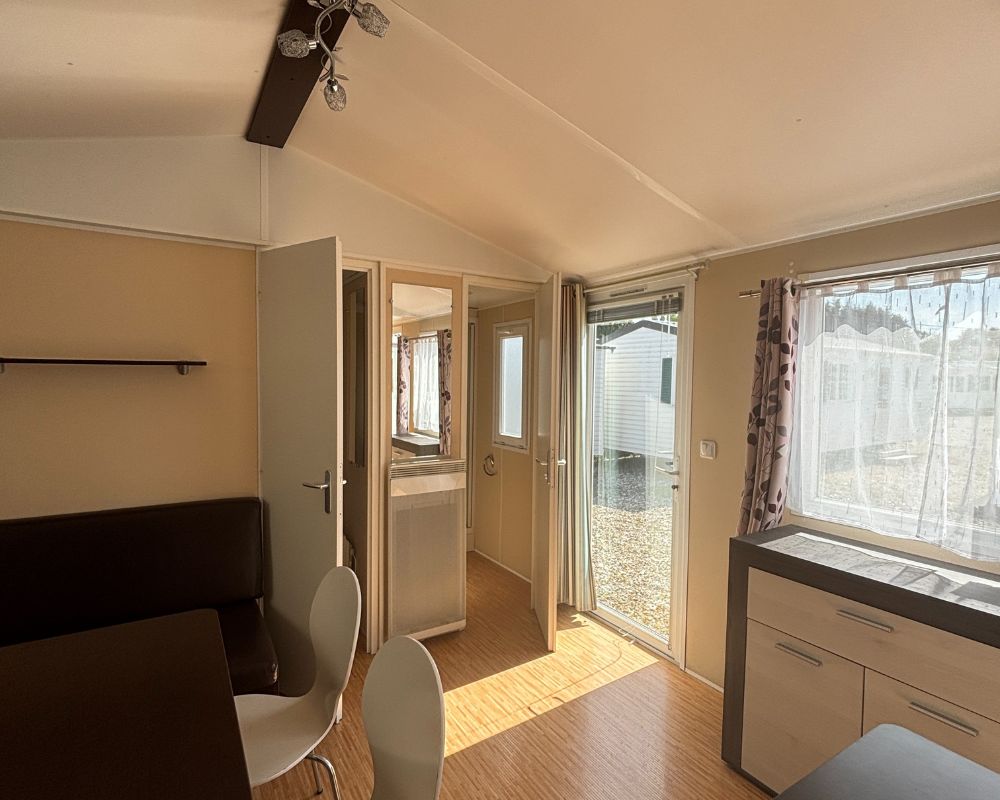 Mobil-home occasion gaïa evolution 2 chambres à vendre à Quend, séjour