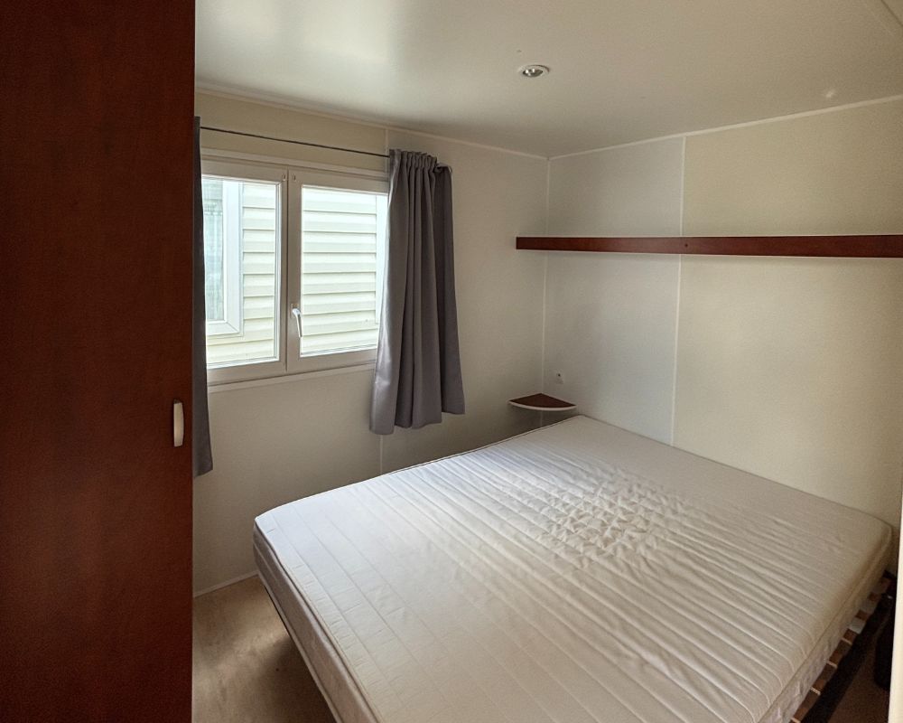 Mobil-home occasion trigano 2 chambres à vendre à Quend, chambre parentale