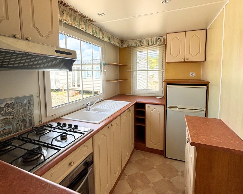 Mobil-home O'tiny 980 en 2 chambres à vendre à Quend, cuisine