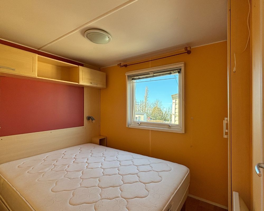 Mobil-home occasion Super Titania Panoramique 2 chambres à vendre à Quend, la chambre