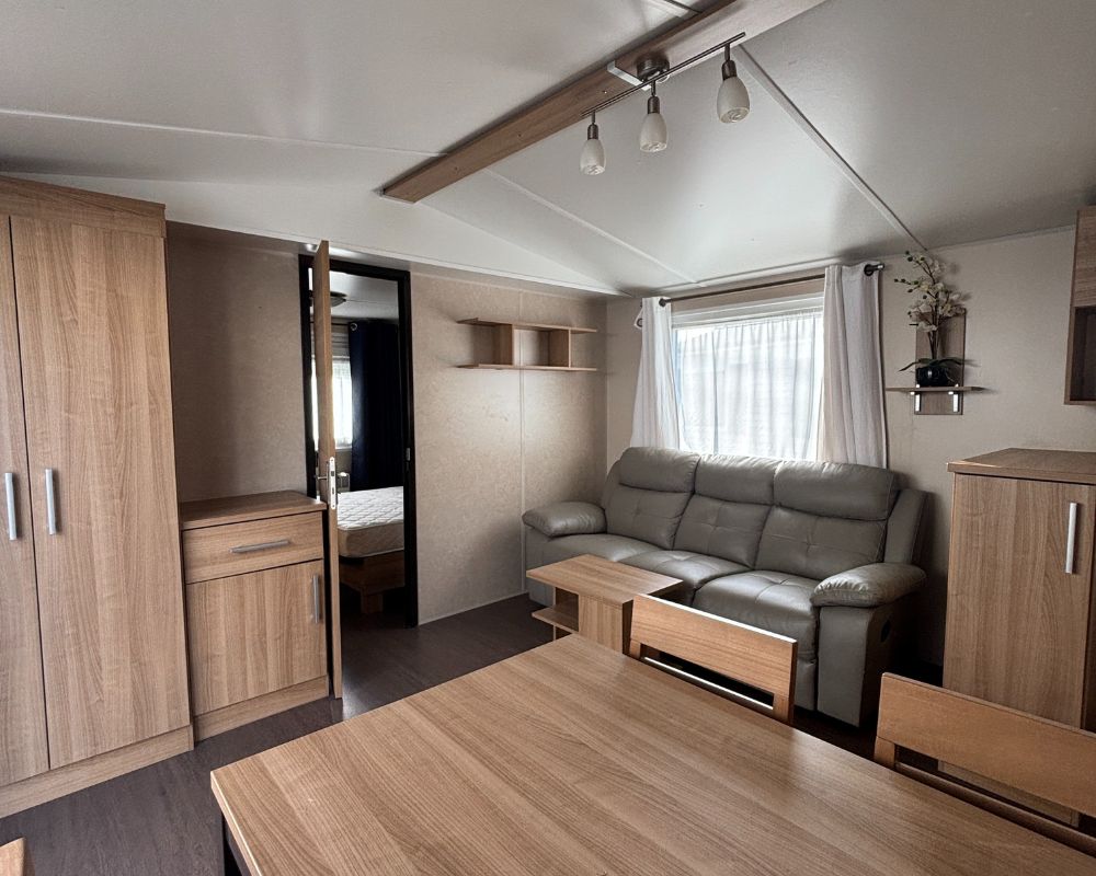 Mobil-home occasion Rapidhome Elite 100 3 chambres à vendre en Baie de Somme, salon