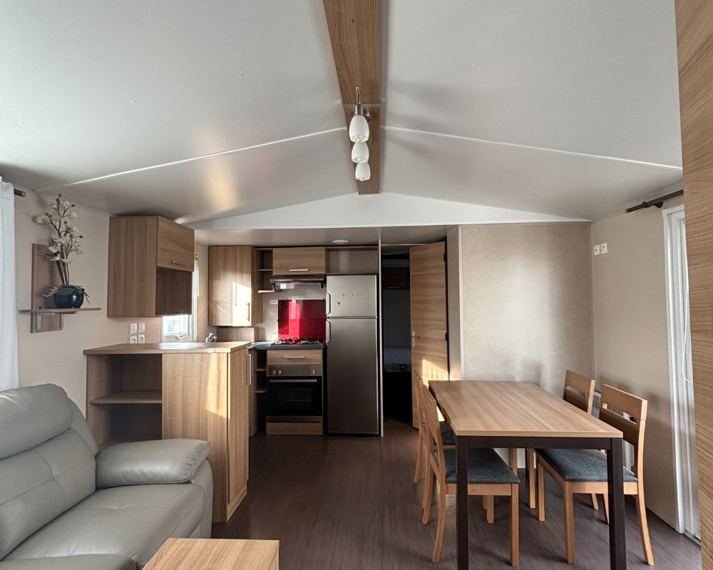 Mobil-home occasion Rapidhome Elite 100 3 chambres à vendre en Baie de Somme, séjour