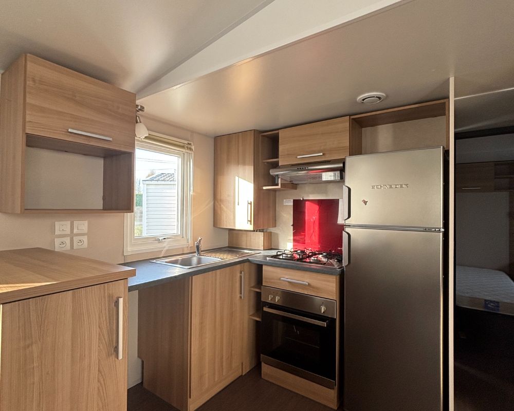 Mobil-home occasion Rapidhome Elite 100 3 chambres à vendre en Baie de Somme, cuisine