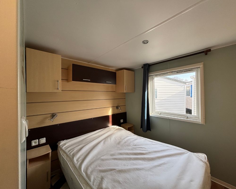 Mobil-home occasion Apollon Confort 3 chambres à vendre à Quend, chambre parentale