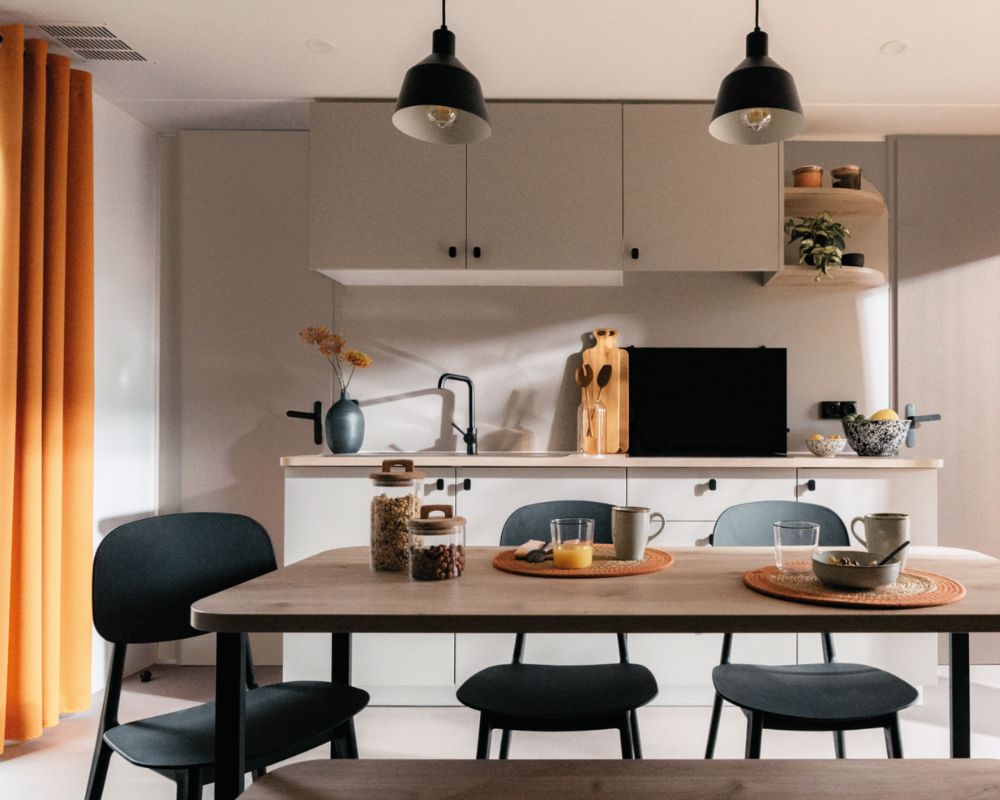 Mobil-home neuf IRM Agora 2026 à vendre sur la baie de somme, cuisine