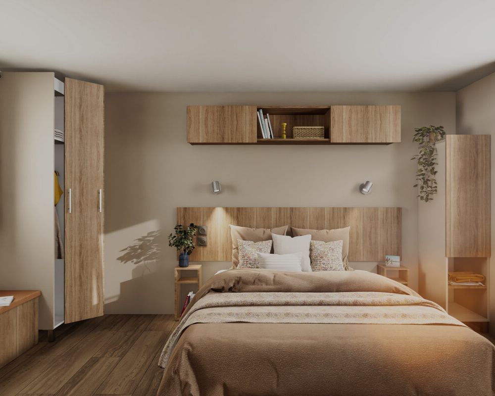 Mobil-home neuf IRM Jasmin 2026 à vendre du côté de Berck sur mer, la chambre