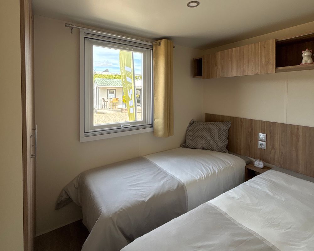 Mobil-home neuf IRM Mimosa du côté de Berck sur mer, chambre invitée