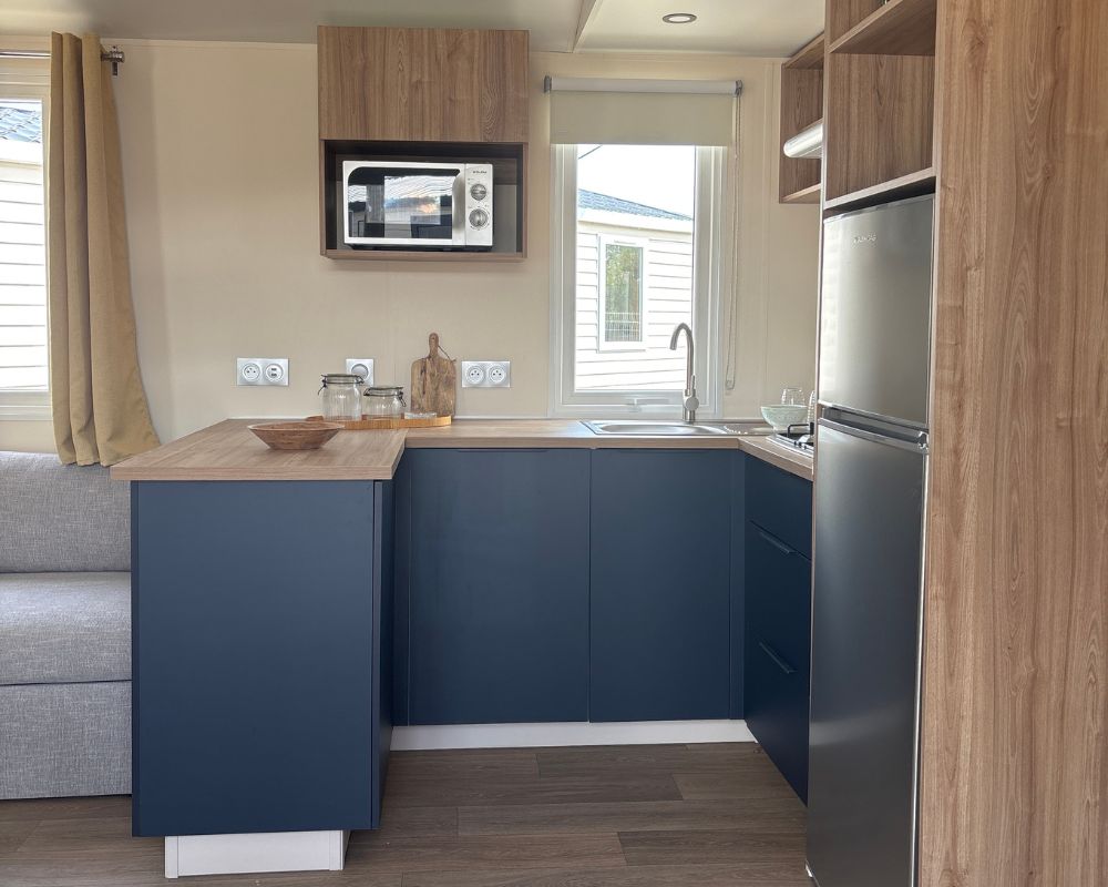 Mobil-home neuf IRM Mimosa du côté de Berck sur mer, cuisine
