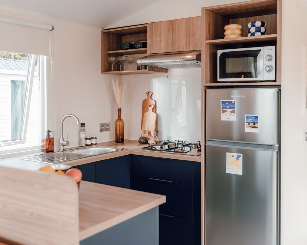 Mobil-home neuf IRM Tournesol du côté de Berck sur mer, cuisine