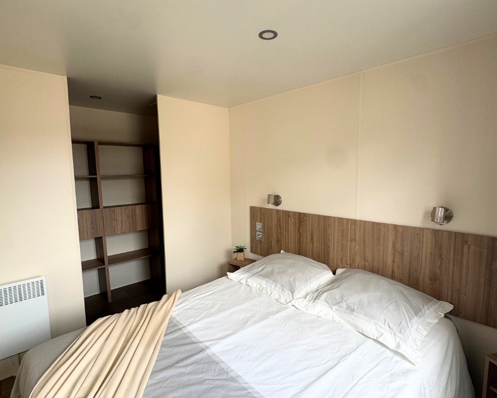 Mobil-home neuf IRM Capucine 2026 à vendre du côté de Quend, chambre