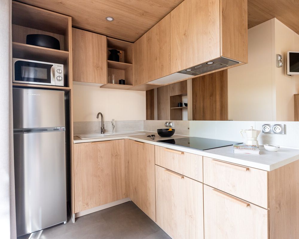 Mobil-home neuf O'Hara 1064 à vendre côte d'opale cuisine