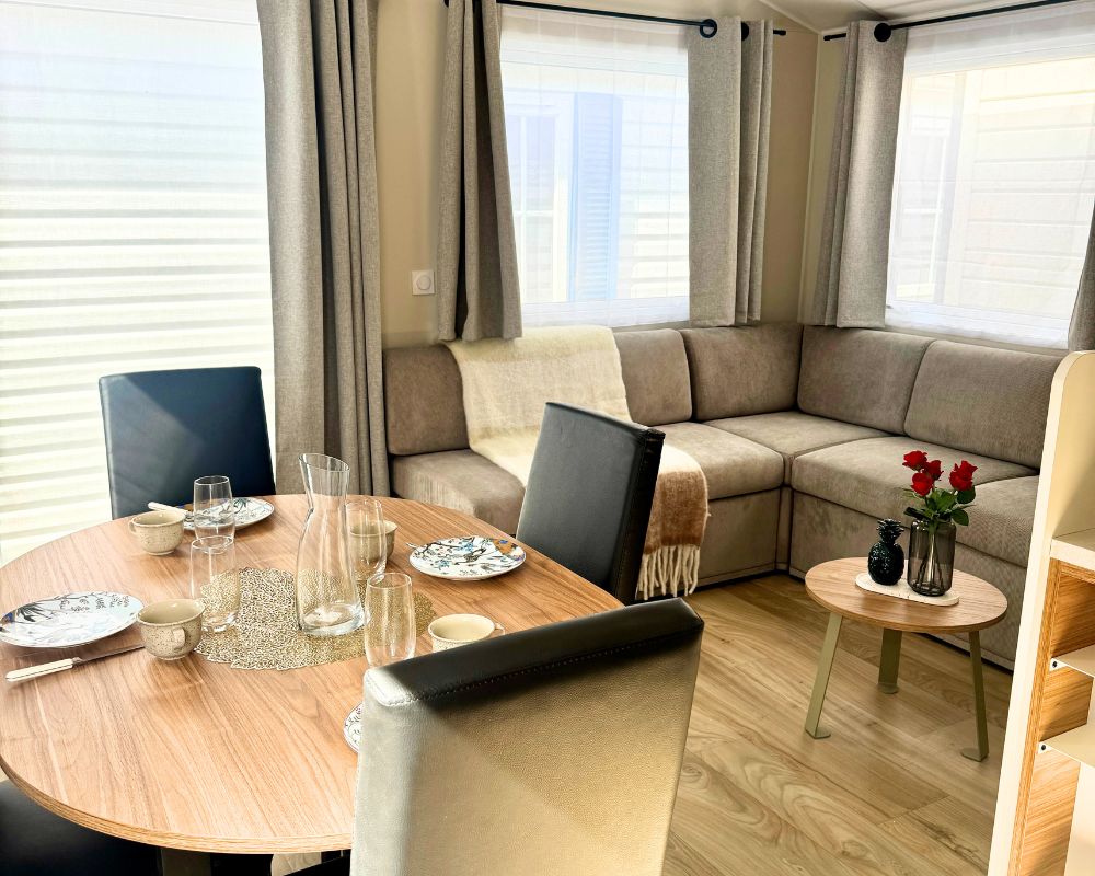 Mobil-home neuf Rideau Ankara 106.2 de 2026 à vendre sur la côte d'opale, salon