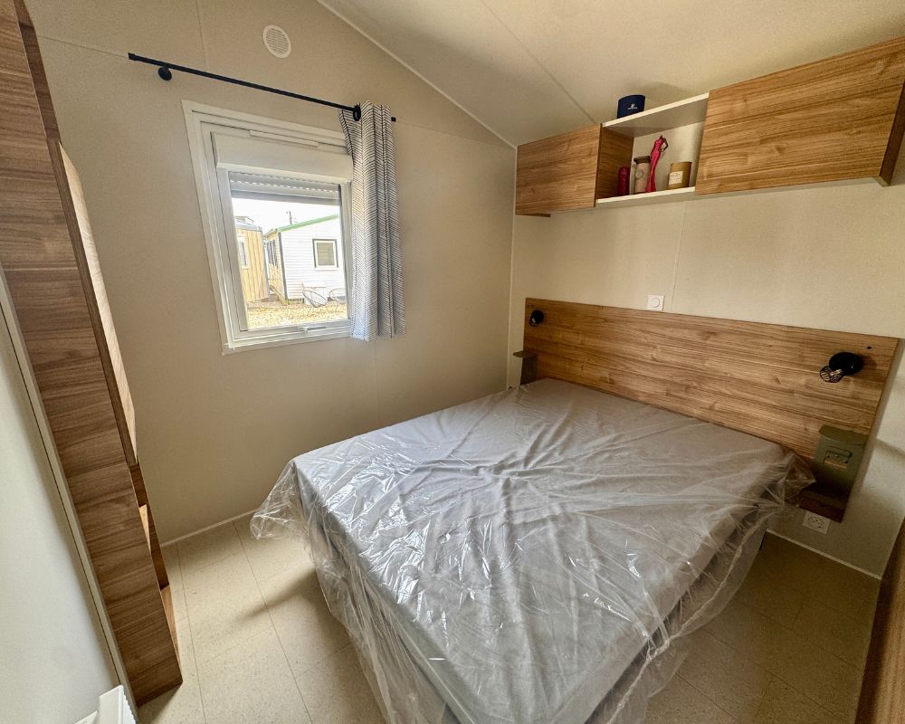Mobil-home neuf Rideau Toscane 87.3 de 2026 à vendre sur la Baie de Somme, chambre parentale