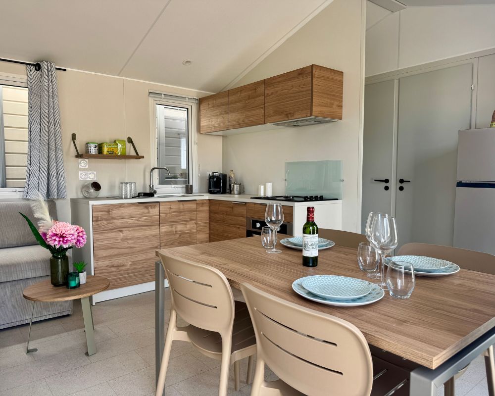Mobil-home neuf Rideau Toscane 87.3 de 2026 à vendre sur la Baie de Somme, séjour