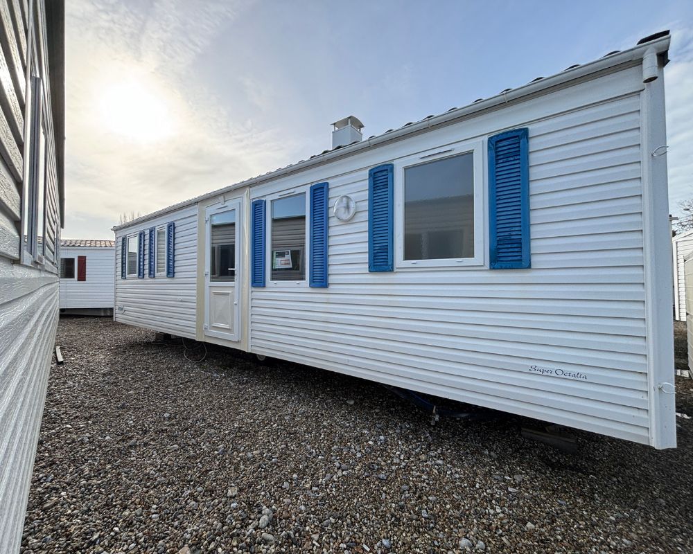 Mobil-home occasion super octalia bleu, quend, salon
