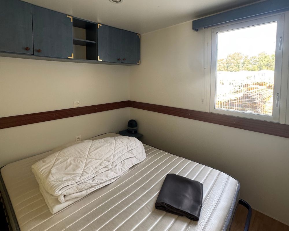 Mobil-home occasion O'hara à vendre en Baie de Somme, chambre lit double