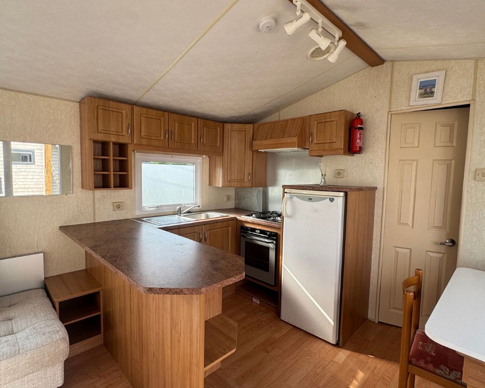 Mobil-home occasion anglais willerby panoramique à vendre à Quend Plage, cuisine