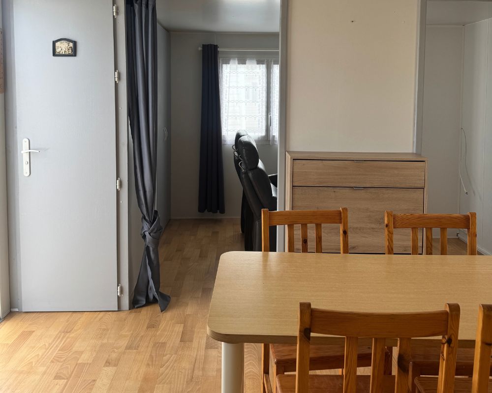 Mobil-home occasion Trigano Sympa à vendre sur la Baie de Somme, entrée