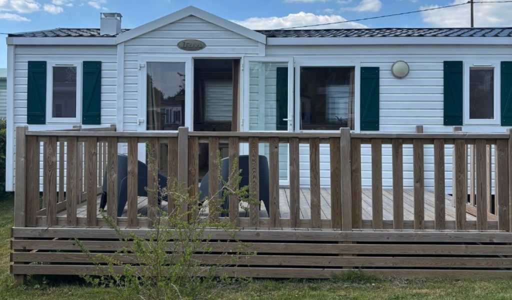 Mobil-home occasion avec emplacement camping à vendre sur la côte d'opale