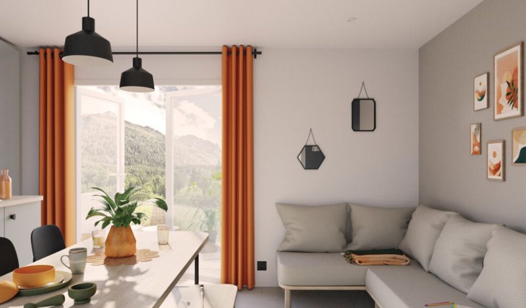 Mobil-home neuf IRM Agora 2026 à vendre sur la baie de somme, séjour