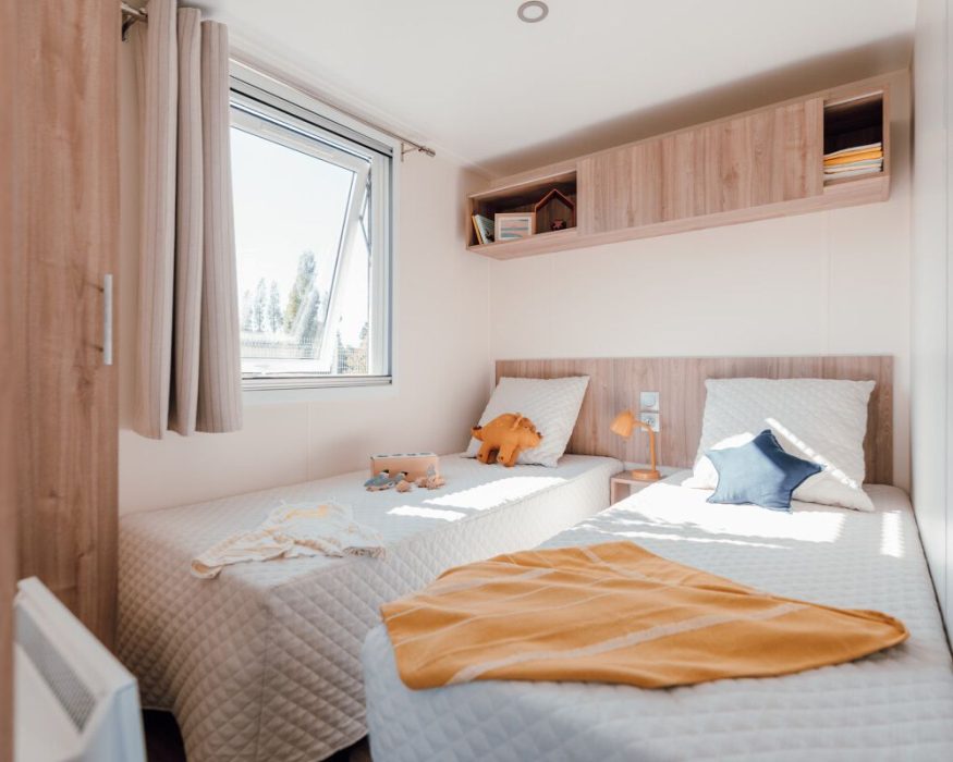 Mobil-home neuf IRM Azalée du côté de Fort Mahon, chambre invitée