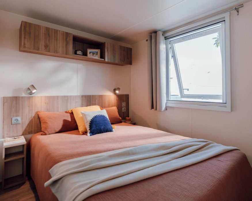 Mobil-home neuf IRM Azalée du côté de Fort Mahon, chambre principale