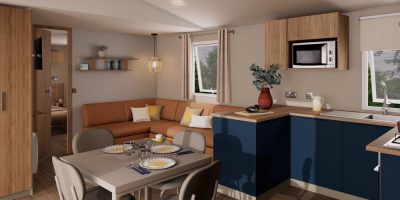 Mobil-home neuf IRM Jasmin 2026 à vendre du côté de Berck sur mer, le salon