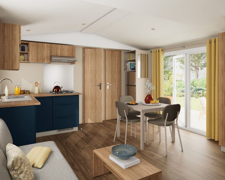 Mobil-home neuf IRM Magnolia 2026 à vendre du côté de Quend, le salon