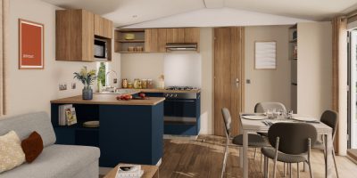 Mobil-home neuf IRM violette 2026 de chez IRM à vendre du côté de Berck sur mer, la salon