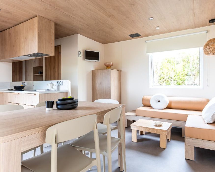 Mobil-home neuf O'Hara 1064 à vendre côte d'opale séjour