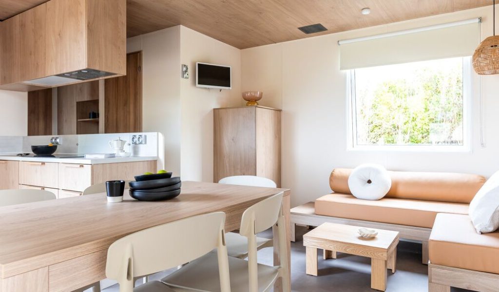 Mobil-home neuf O'Hara 1064 à vendre côte d'opale séjour