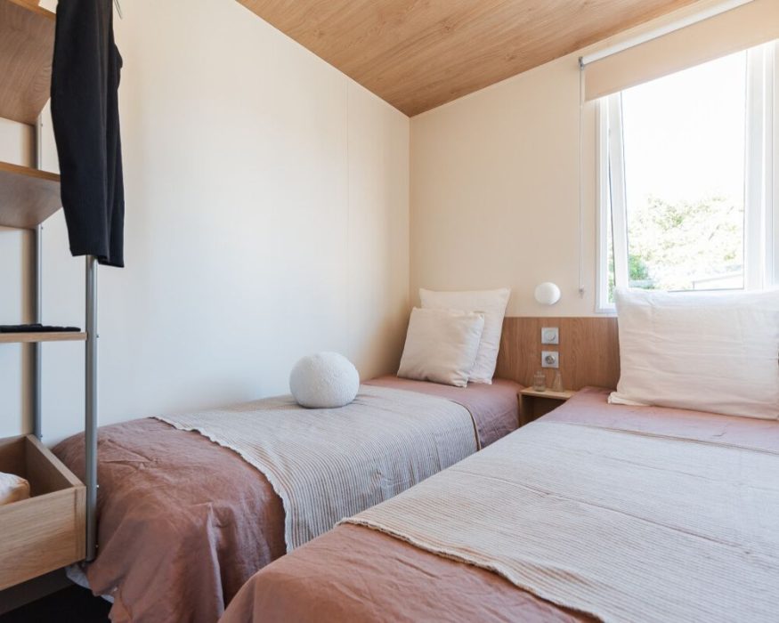 Mobil-home neuf O'Hara 844 du côté de la baie de somme, chambre invitee