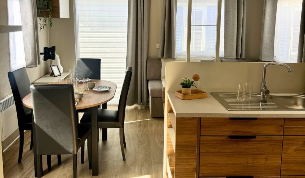 Mobil-home neuf Rideau Ankara 106.2 de 2026 à vendre sur la côte d'opale, séjour