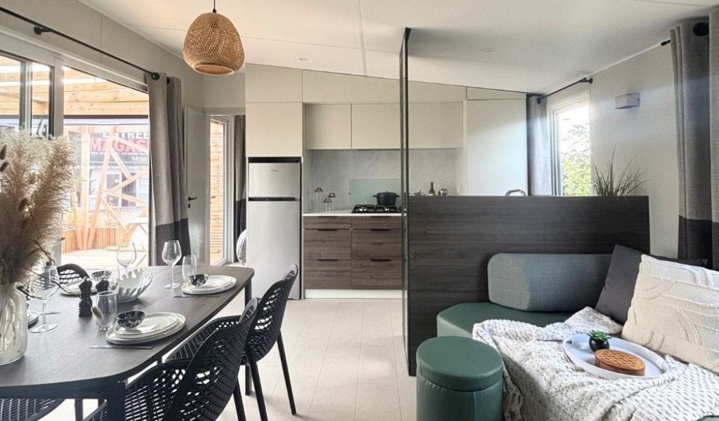Mobil-home neuf Rideau Otello 106.3S de 2026 à vendre sur Quend, séjour, séjour