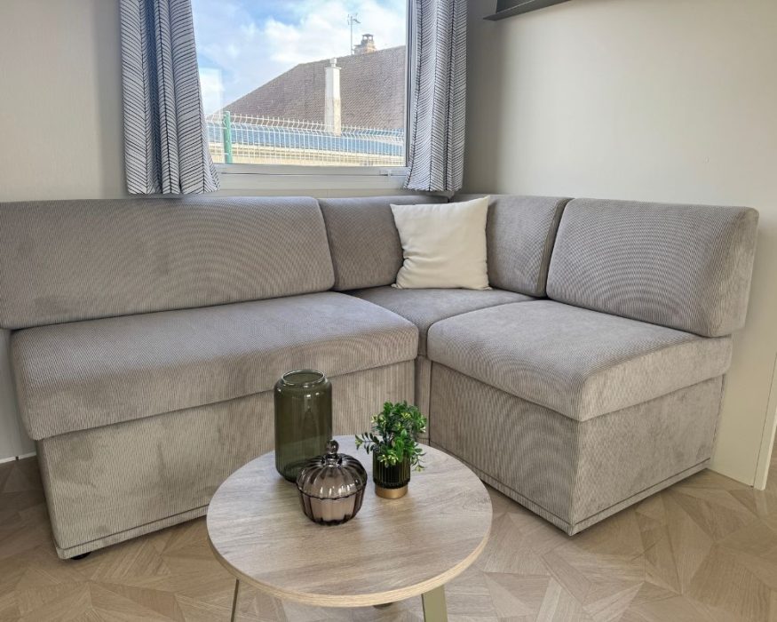 Mobil-home neuf Rideau Toscane1063 2025, canapé