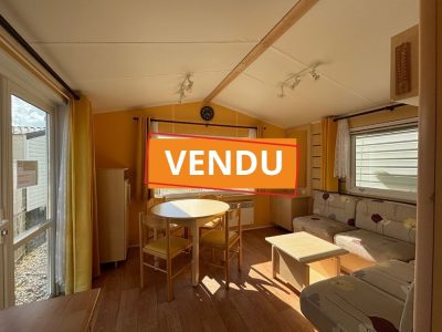 Mobil-home occasion Panoramique IRM Super Titania 2 chambres à vendre à Quend, séjour