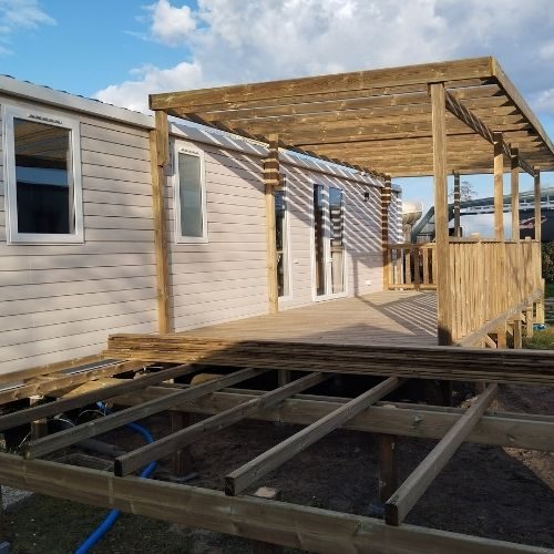 Terrasse mobil home bois Mobil Home Concept
